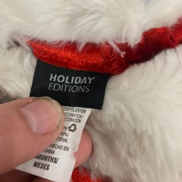 Holiday Editions Infant Girls Red Faux Fur & Sequin Dress Size 24 Mos - Picture 5 of 10